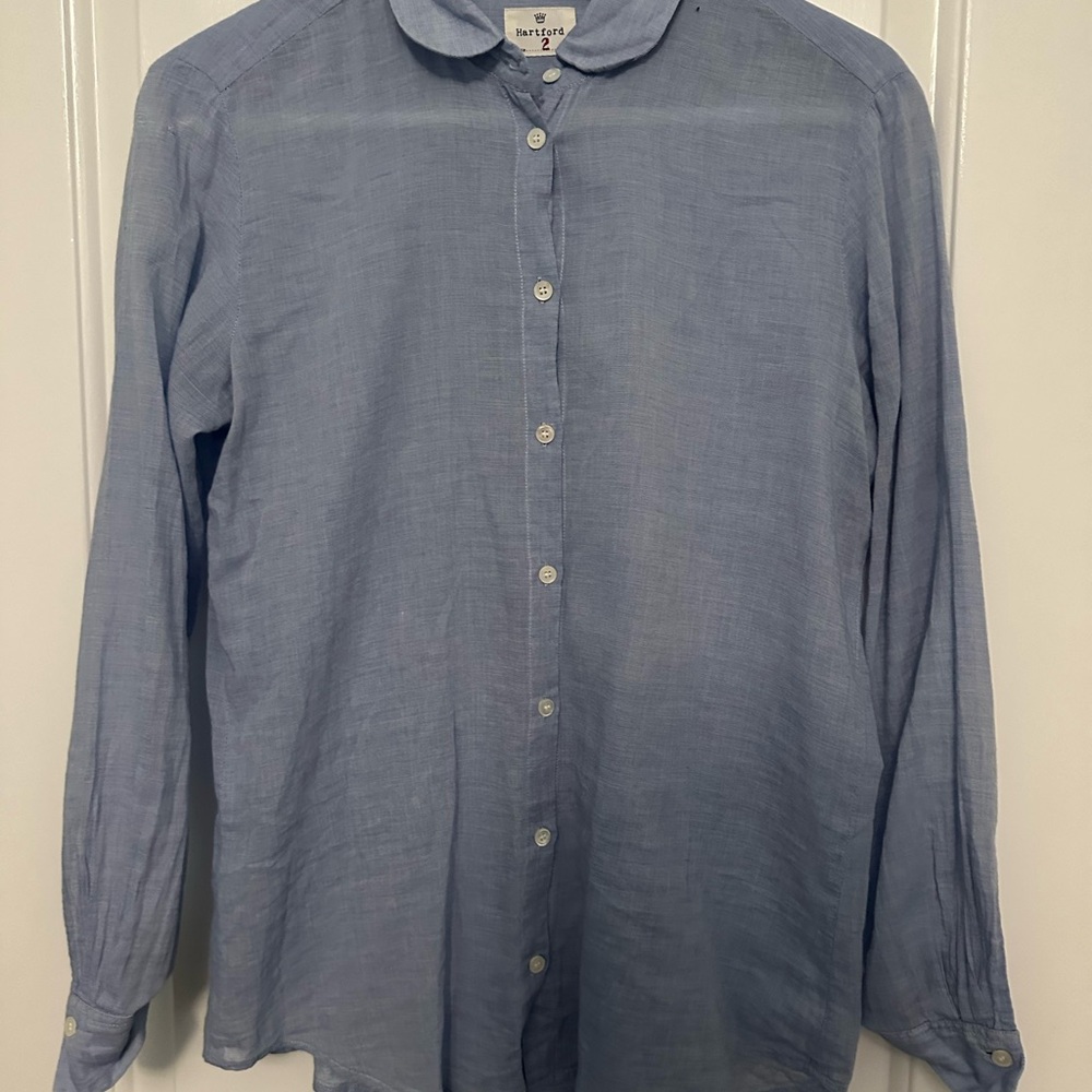 Hartford Light Blue Blouse